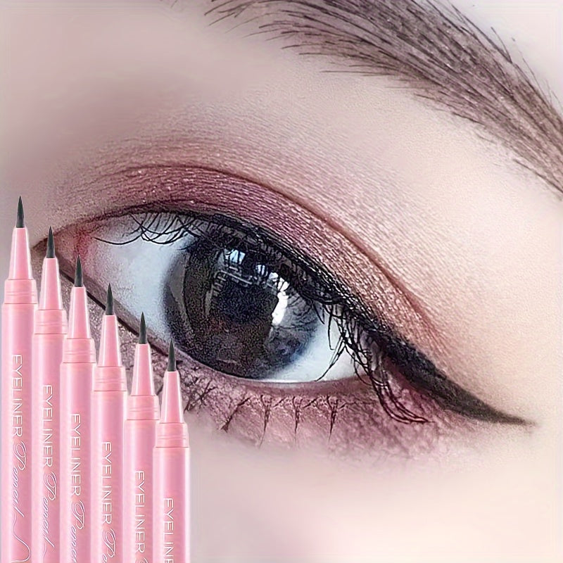Bolígrafo delineador líquido impermeable para mujer, a prueba de manchas y de larga duración