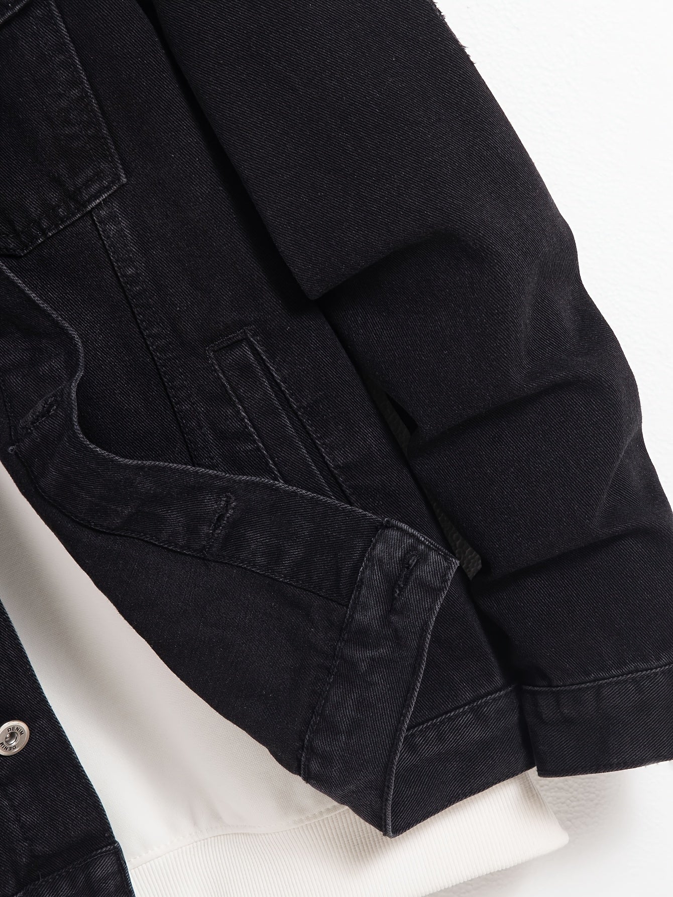 Erkaklar klassik denim ko'ylagi - Norasmiy, cho'zilmaydigan paxta aralashmasi, yuvish mashinasida yuvilishi mumkin, yengil yaka bilan