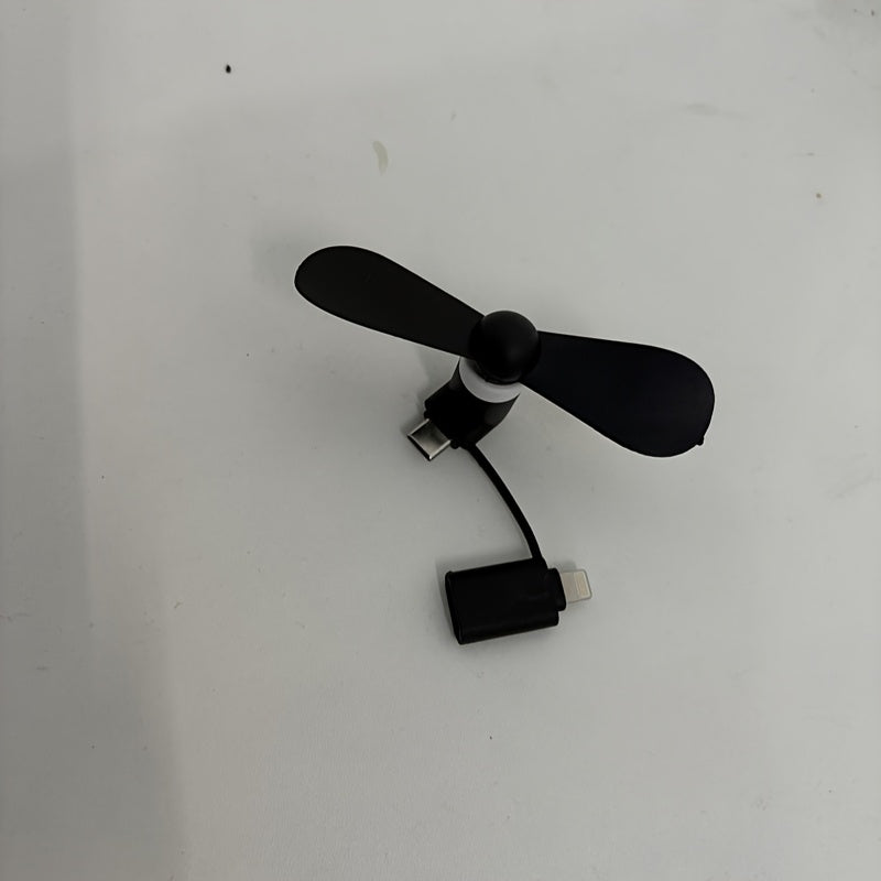 Мини ручной вентилятор USB портативный тихий черный белый пропеллер для путешествий на открытом воздухе