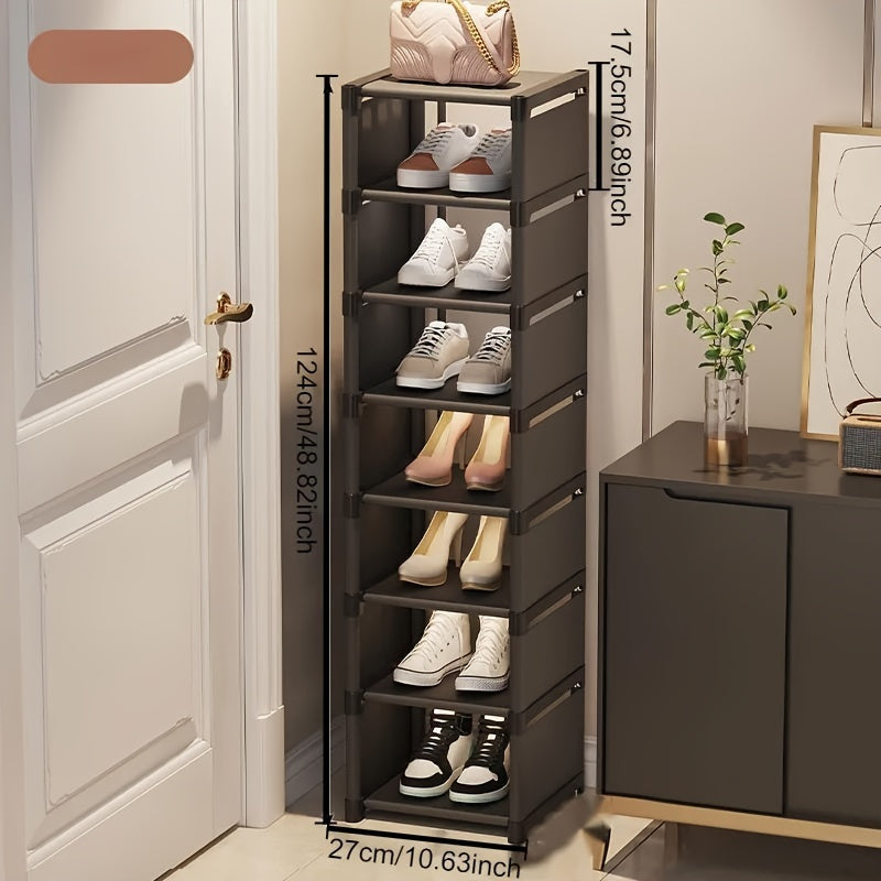 Hot Storage Shoe Cabinet Multi-Layer Entryway Shoe Rack Space Saver 6 7 8 Pieces