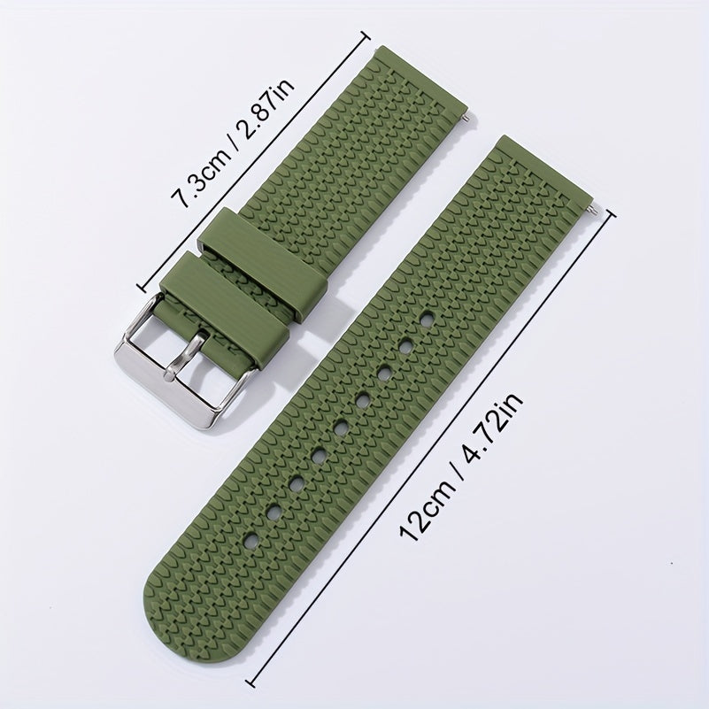 Silicone Watch Strap Soft Sport Rubber Watchband Quick Release 18mm 20mm 22mm 24mm