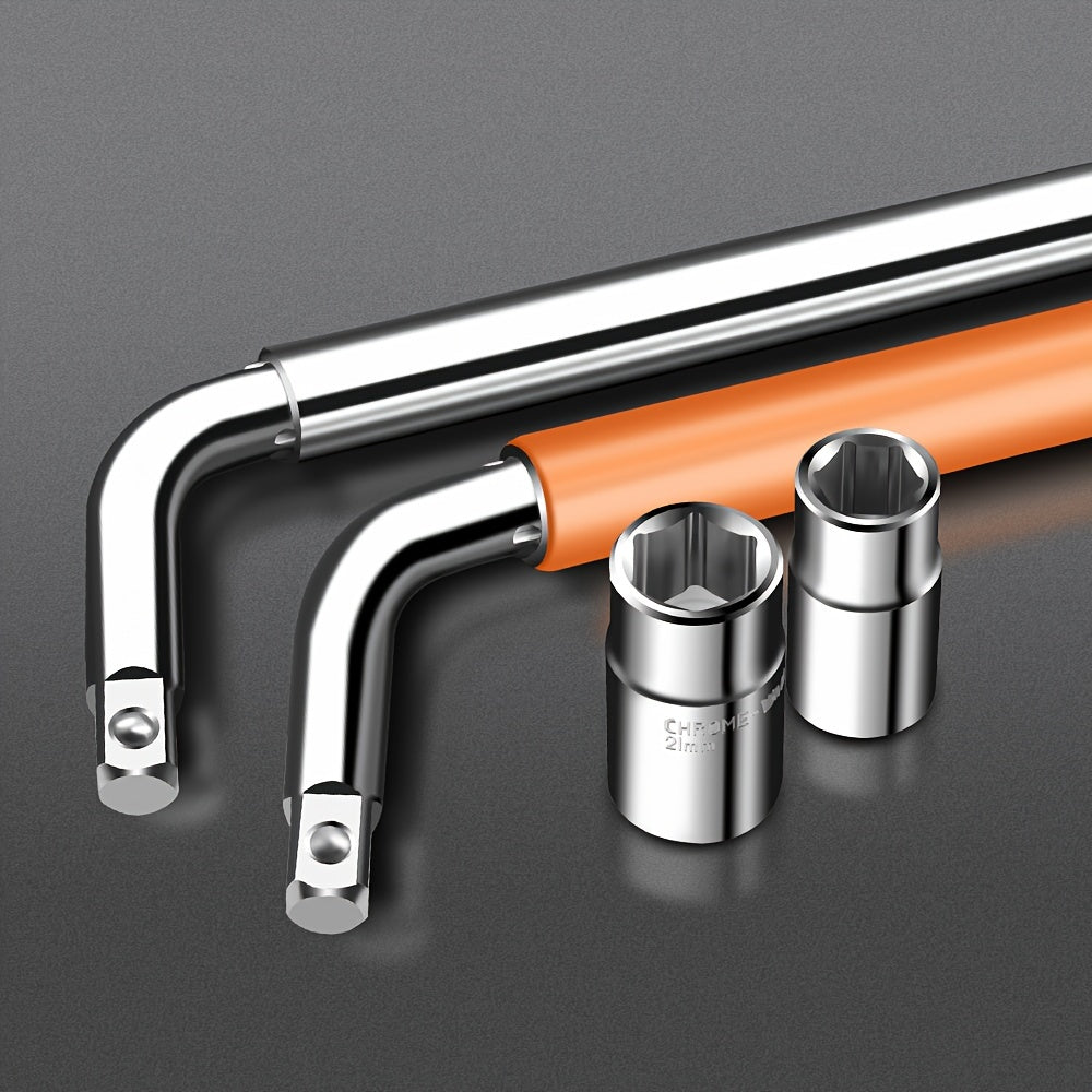 Juego de llaves de vaso telescópicas 4 en 1 de acero cromo vanadio para reparación de emergencia de neumáticos de coche