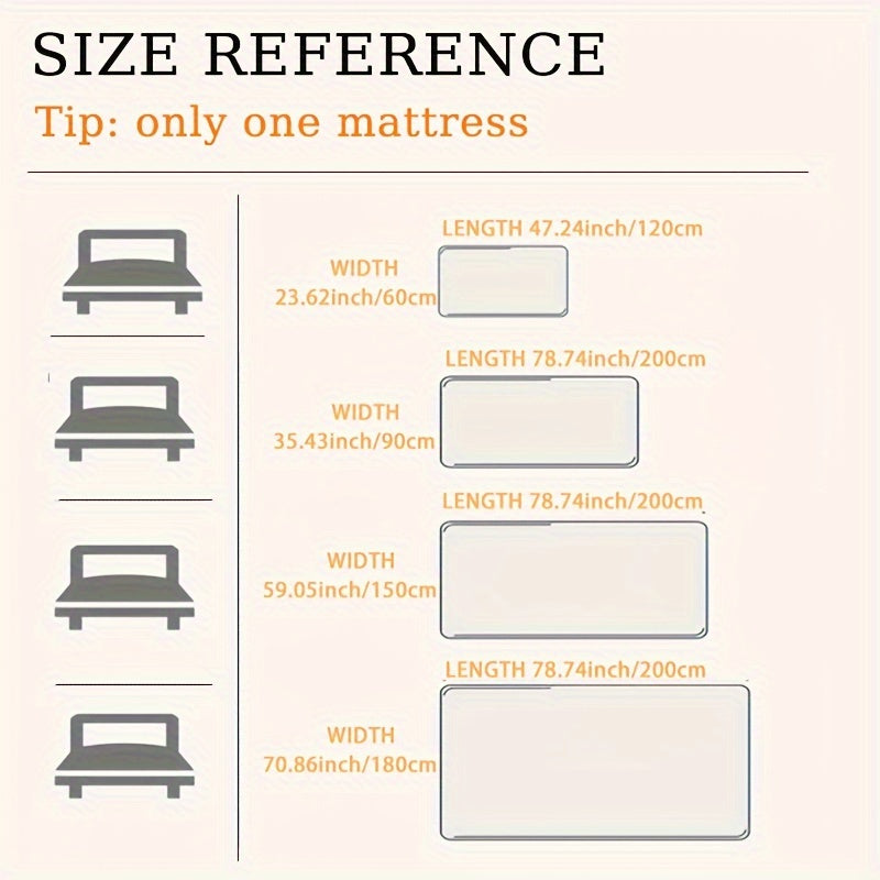 Soft Velvet Mattress Cover for Winter Warmth Twin Size