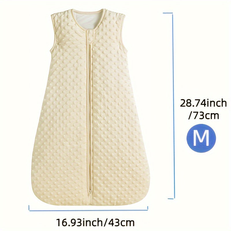 Yangi tug'ilganlar va kichkina bolalar uchun bolalar uyqu sumkasi 2.5 TOG Minky Dot paxta uyqu sumkasi