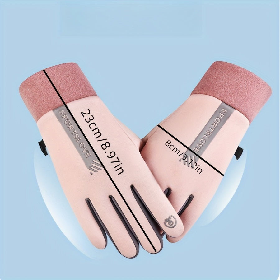 Winter Gloves Men Touchscreen Windproof Warm Cycling Sports