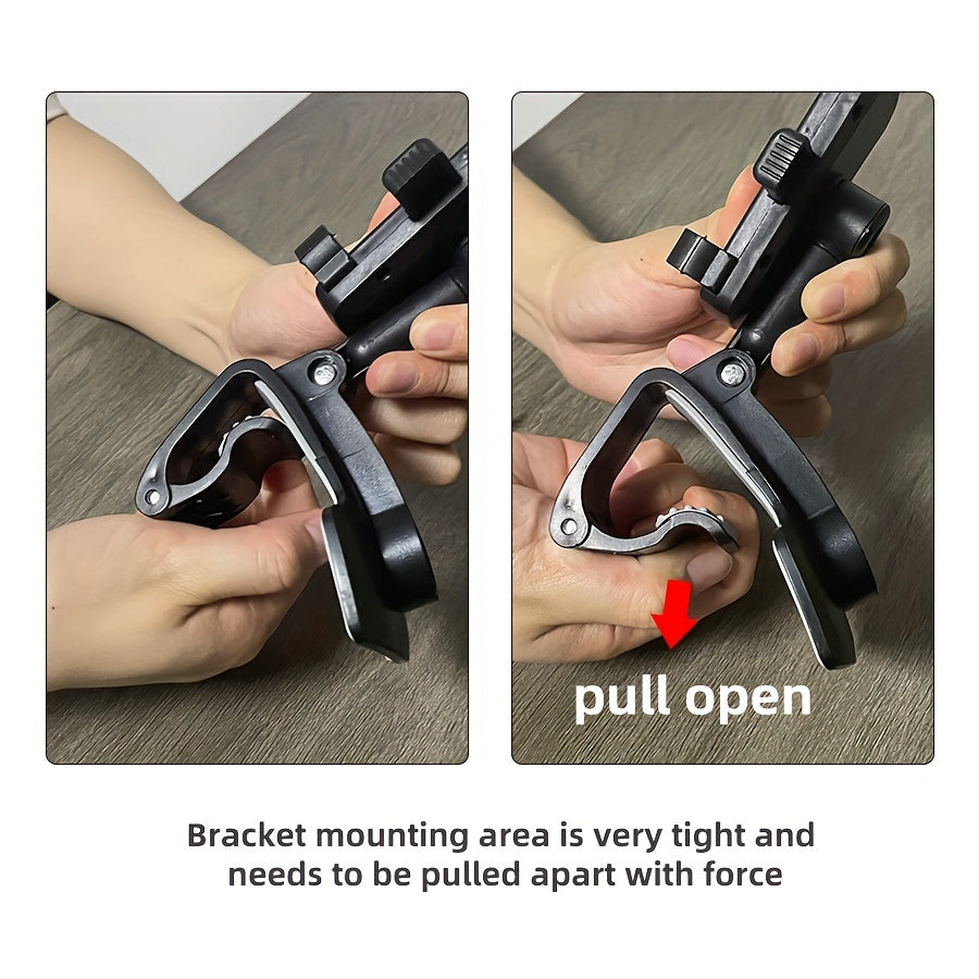 Adjustable Car Phone Mount for Dashboard, Rotates and Secures Smartphone