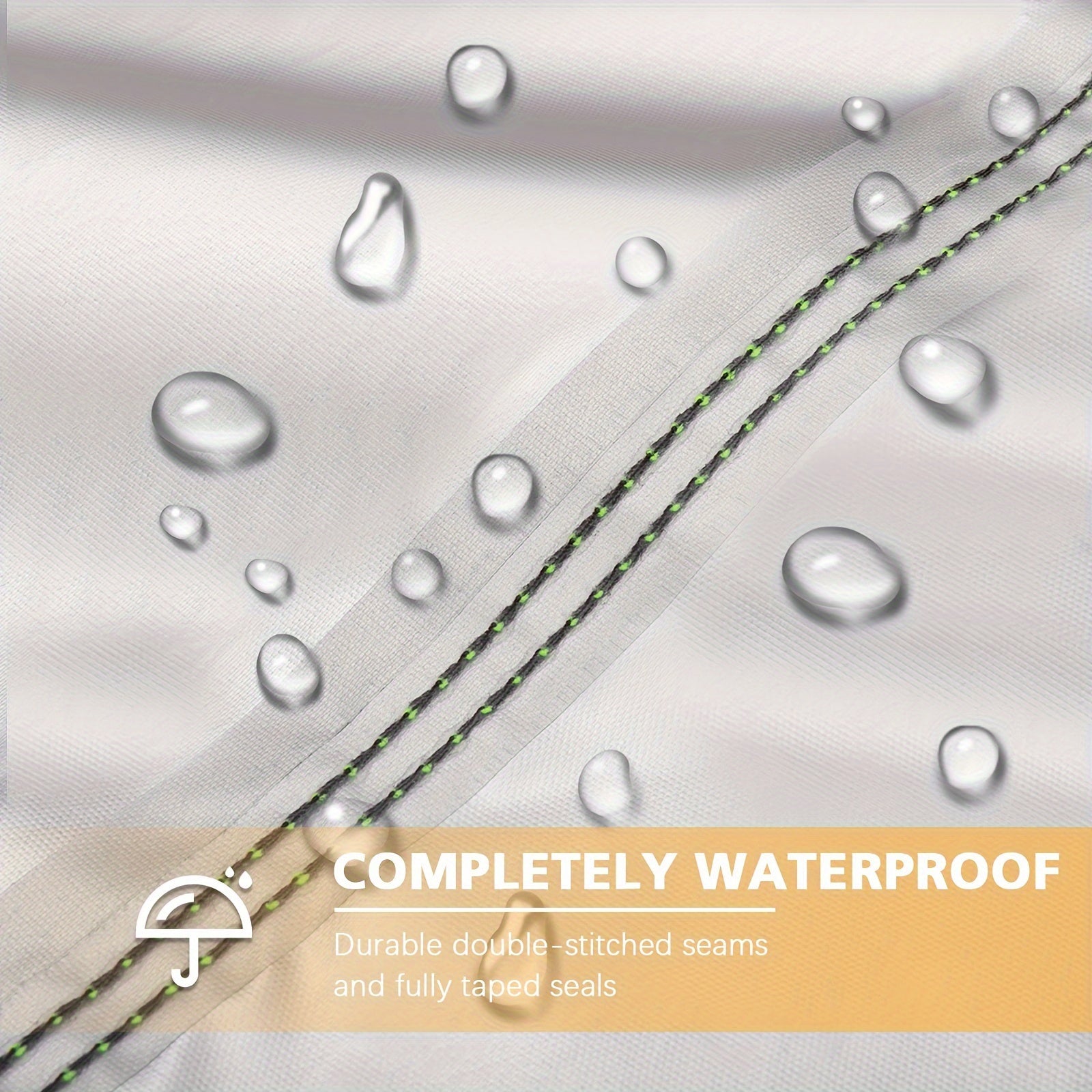 Outdoor Furniture Cover Waterproof Windproof 420D Oxford Fabric with Air Vent Black