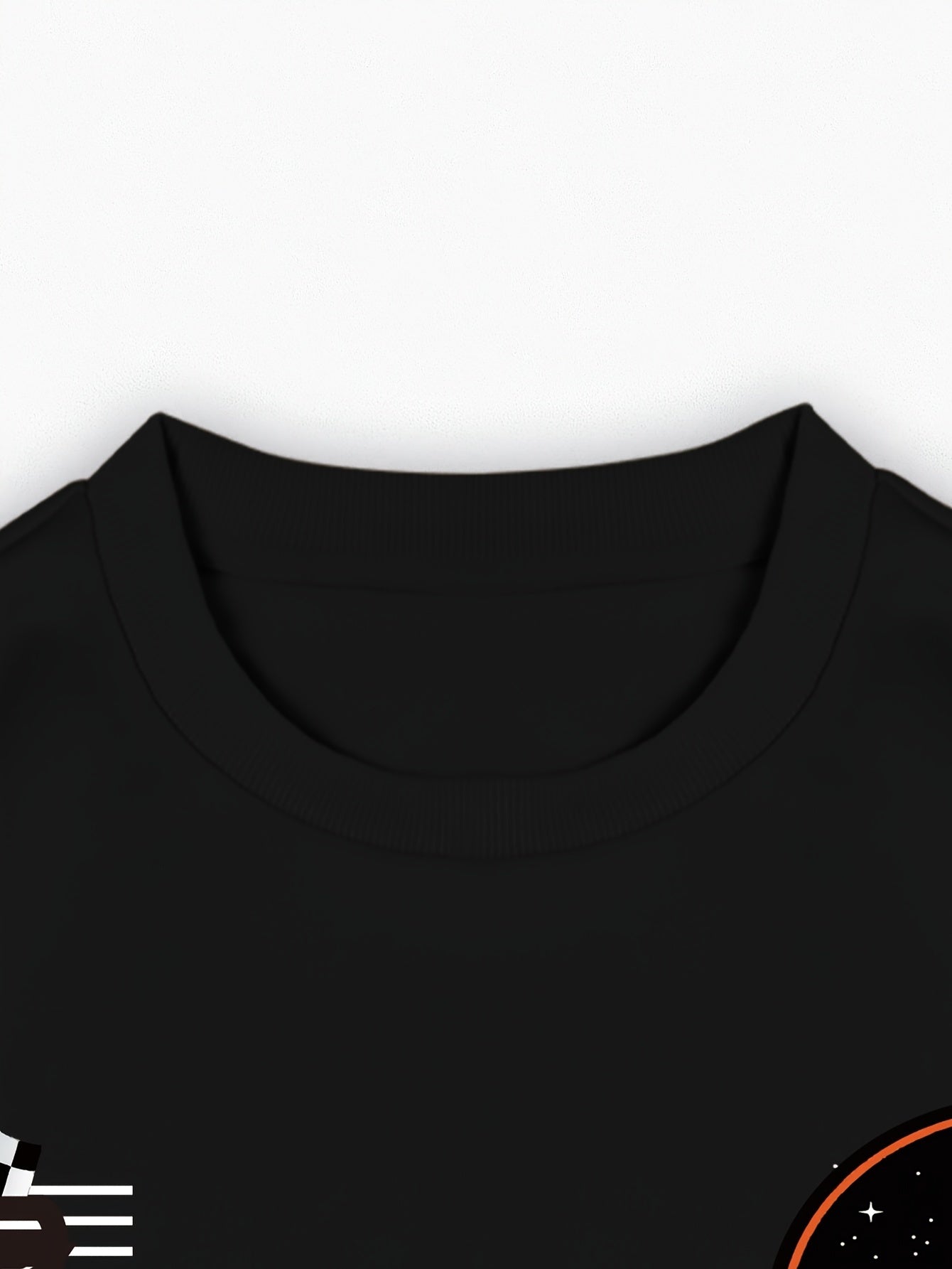 Men's Large Flame Tail Print Sports Hoodie with Long Sleeves and Crew Neck