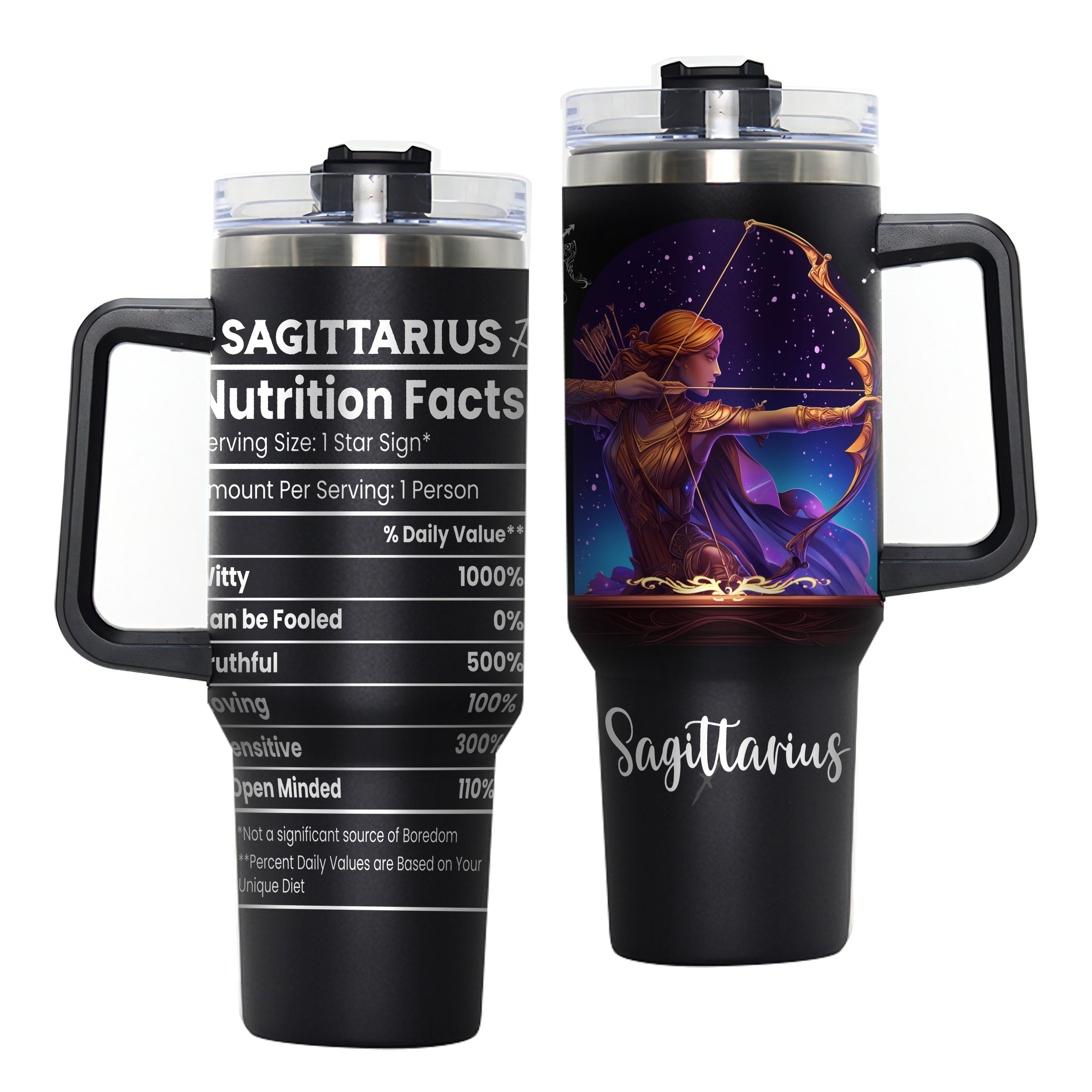 Stainless Steel Travel Mug Constellation Tumbler Vacuum Insulated Cup for Gifts