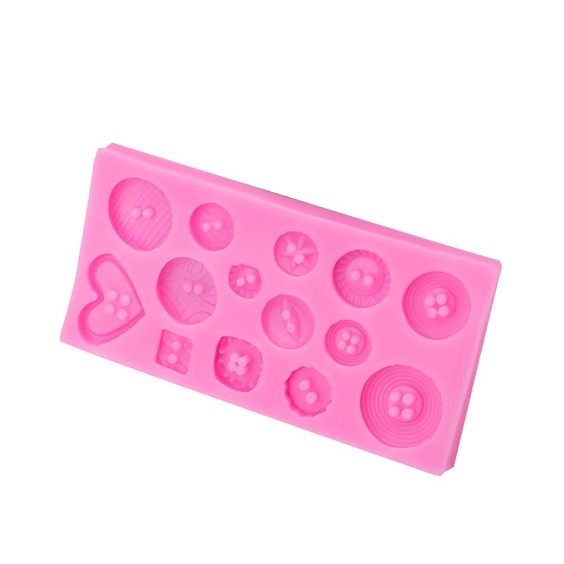 Silicone Mold for Button Shaped Desserts and Treats Baking Candy Gummy Ice Cream Kitchen Tool