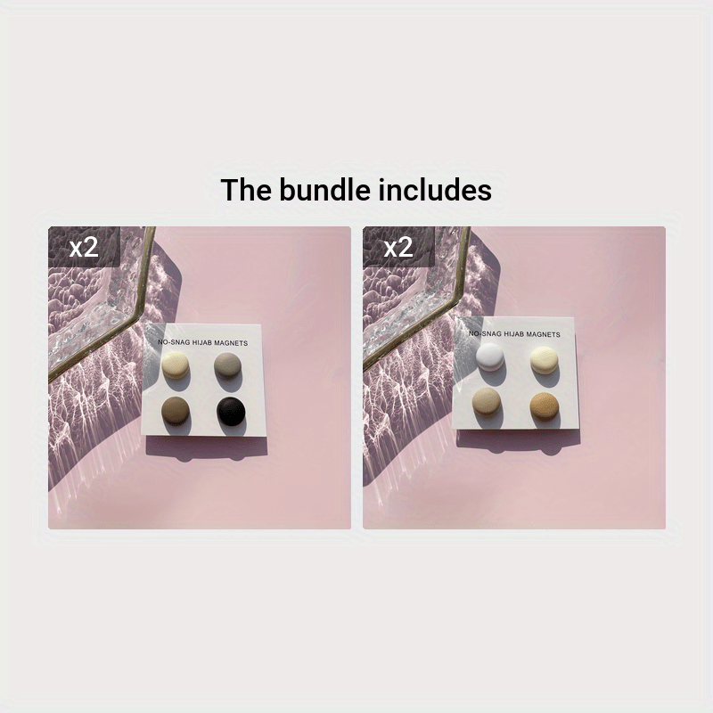 O'rta Sharq Ramazon mavzusidagi magnit teshik broshlar, 4 dona to'plam.