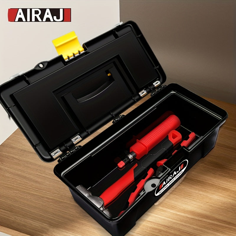 Mini caja de herramientas de plástico con asa para organizador de almacenamiento de manualidades y hogar