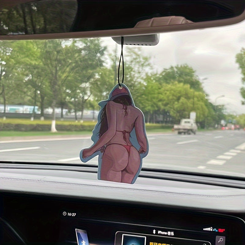 Qizlar Anime Avtomobil Havo Tozalash uchun Aromaterapiya Planshetli Osilib Dekor