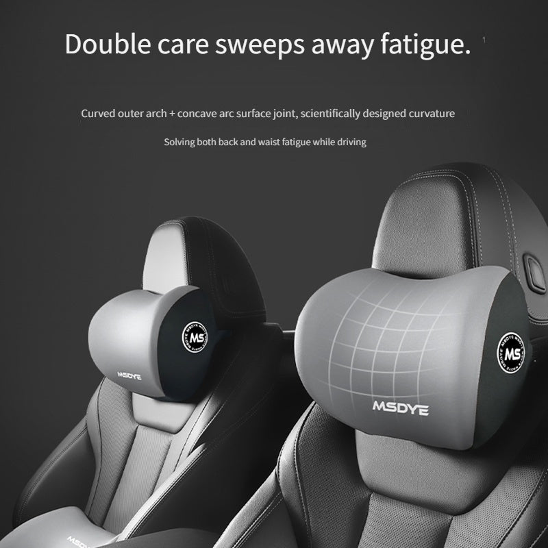 Almohadilla de soporte cervical de espuma viscoelástica para el asiento del conductor del coche