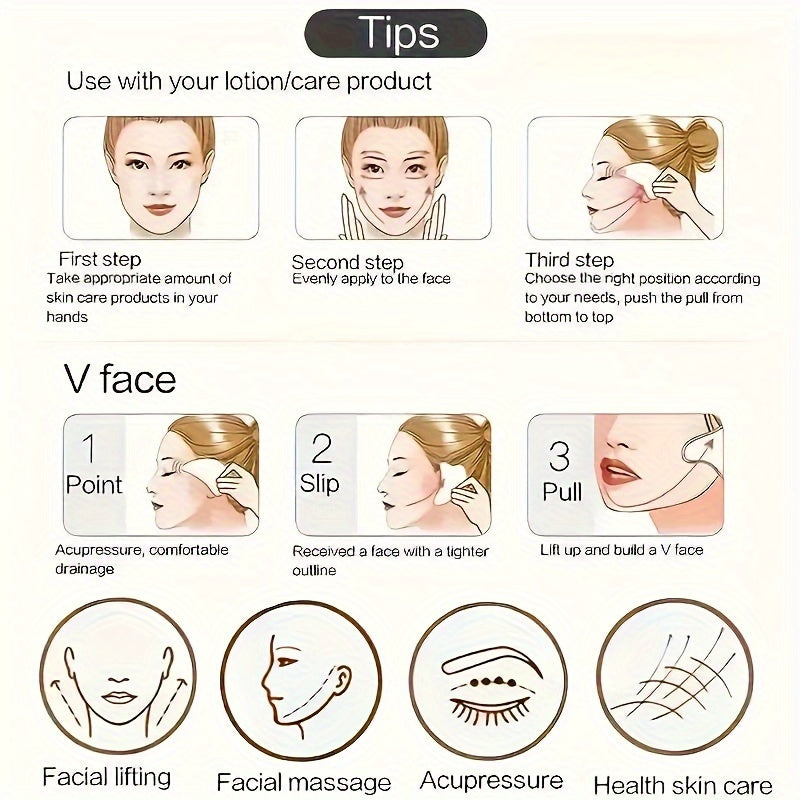 2 dona Rozoviy Kvarts Yuz Rulolar to'plami, Qo'l bilan Yuz va Ko'z Massaji uchun Yurak Shaklidagi Gua Sha tayoqchalari, Batareya talab qilinmaydi