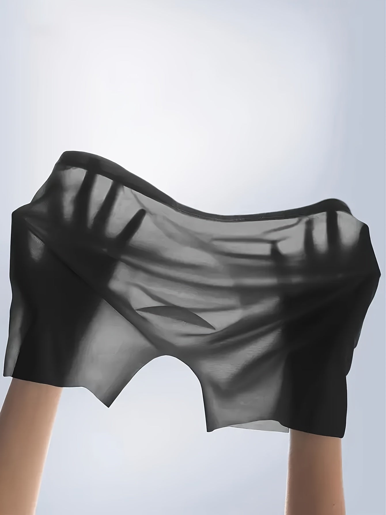 Boxers semi-translúcidos para hombre en rosa, navy, negro, blanco y azul, ropa interior transpirable y elástica