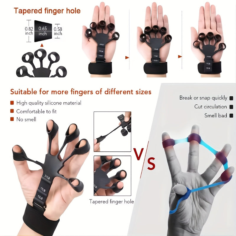 Silicone Finger Trainer and Wrist Strengthener for Basketball Training