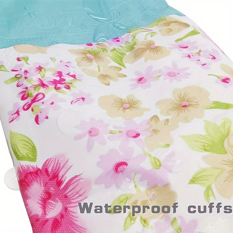 Lateksdan Ozod Uy Qo'lqoplari 6 Ta To'plam, Yumshoq Ichki Qismi va Eng Yuqori Himoya Uchun Uzoq Qirralar - Tashqi, Hammom, Oshxona Foydasi Uchun Mukammal Suv O'tkazmaydigan PVC Qo'lqoplar - O'rta O'lcham, Ko'k va Qizil Rangda