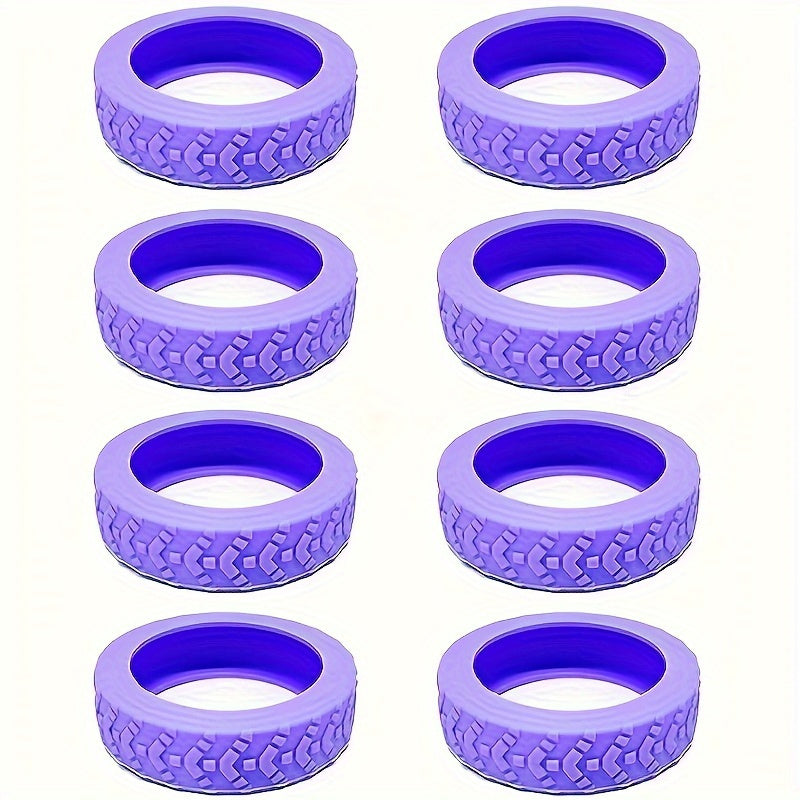 Thickened Luggage Wheel Protector Set for Trailer Suitcase Noise Reduction Red Black Beige