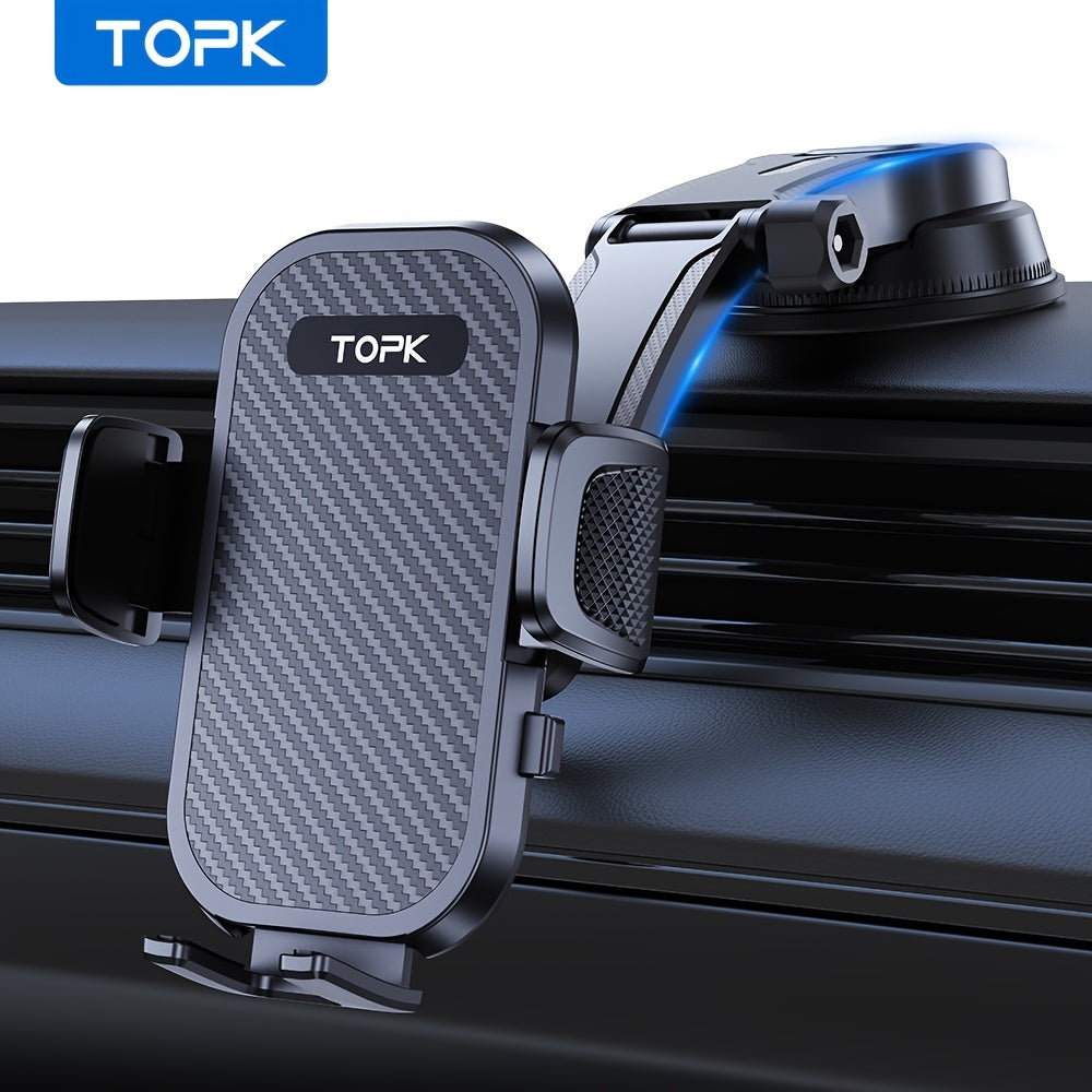 Soporte universal para teléfono de coche con soporte ajustable y fuerte adhesión