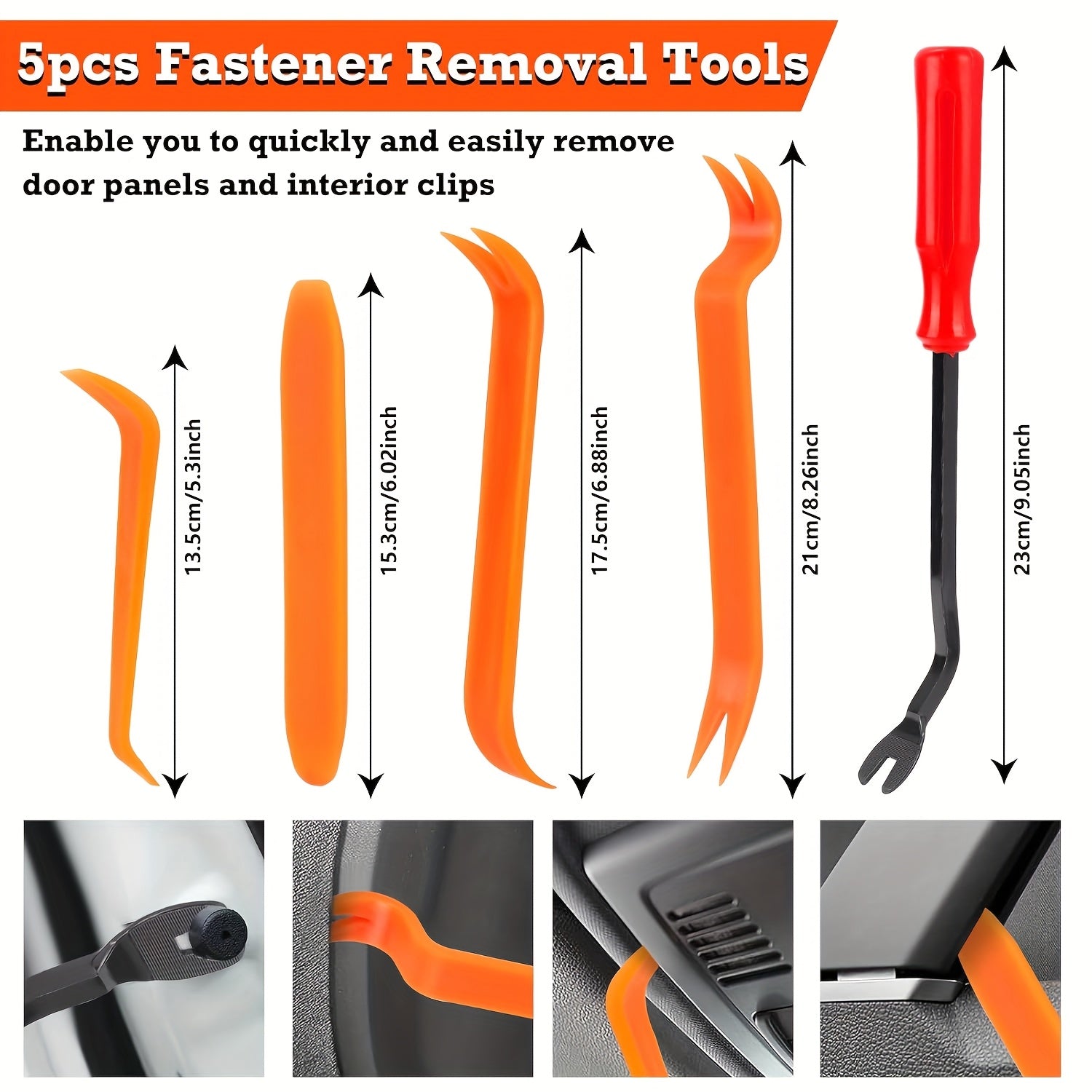 Automotive Nylon Push Clips and Fasteners Kit, 26 Sizes, Mudguard Rivets