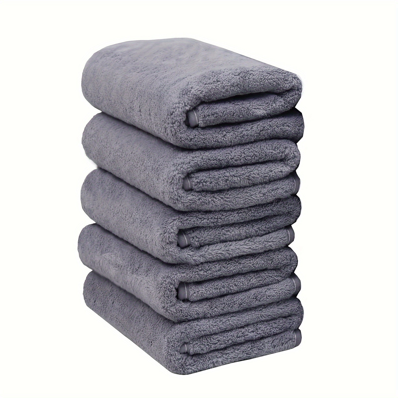 Absorbent Hand Towel Set 5/10pcs for Bathroom Gym Hotel Spa Polyester Durable