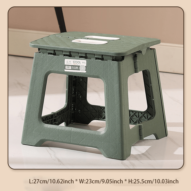 Kattalar uchun portativ egiluvchan stul, tashqi faoliyatlar va baliq ovlash uchun mustahkam plastik o'rindiq