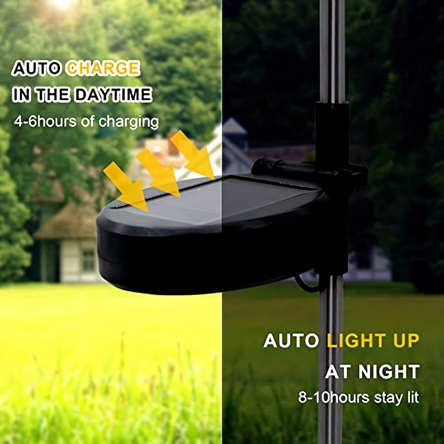 FACHOI Quyoshli Foydali Yoritgichlar 200/150/90/60 LED, 8 Rejim, Tugma Boshqaruvi, Tashqi Bog' Yo'llari va Daraxtni Bezaklash uchun Quyosh Energiya Bilan Ishlaydi.