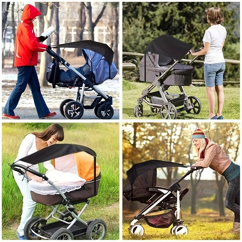 Linen Stroller Sunshade for 14+ Age Group Portable UV Protection