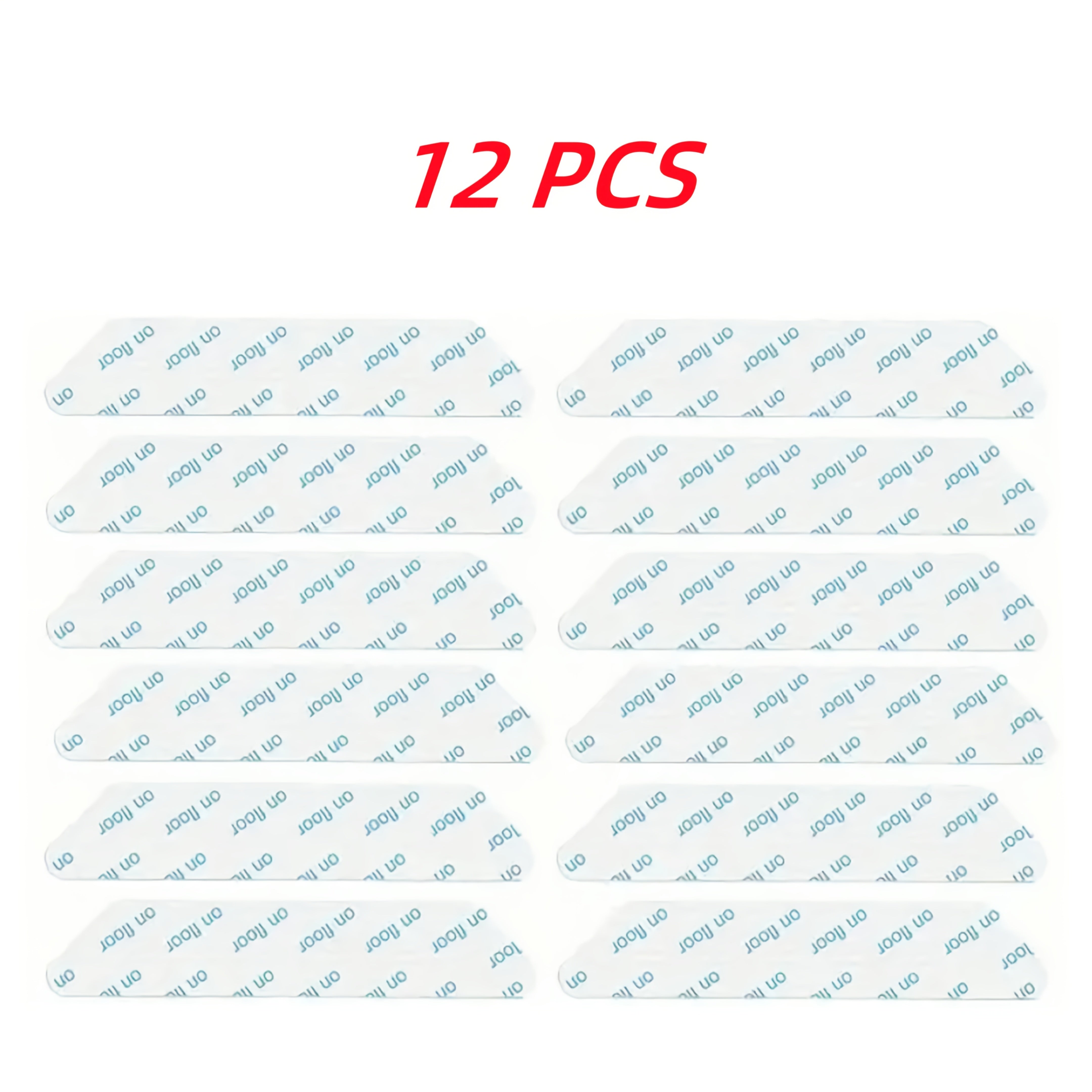 Белый набор из 8, 12 или 16 многоразовых и моющихся захватов для ковров с двухсторонней клейкой акриловой и силиконовой лентой для плоских углов, идеально подходит для использования в прихожей, спальне и на веранде.