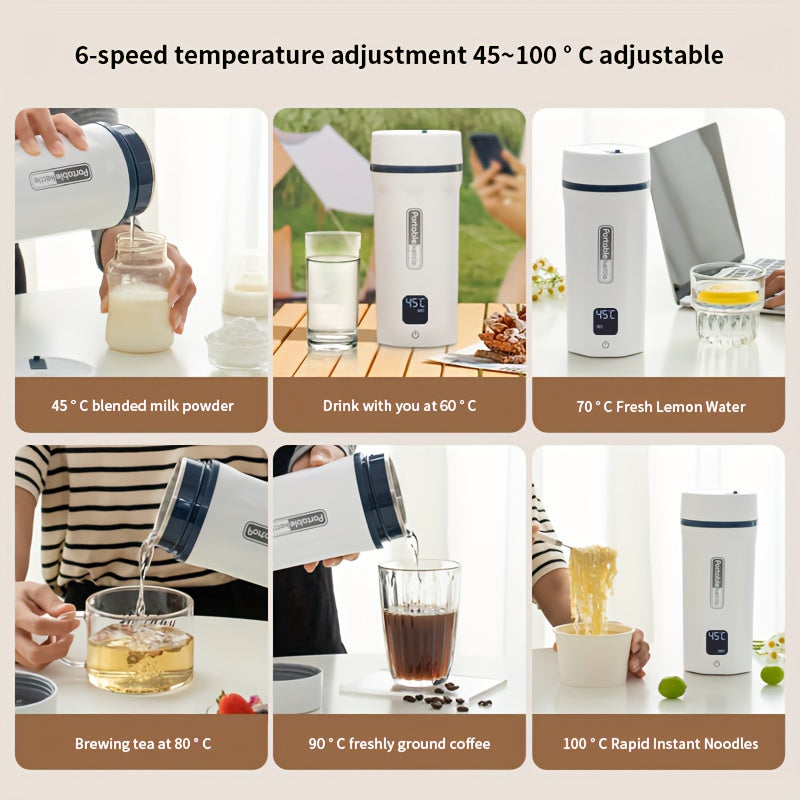 Large 550ml Electric Kettle For 2-3 People, Portable, Detachable Cord