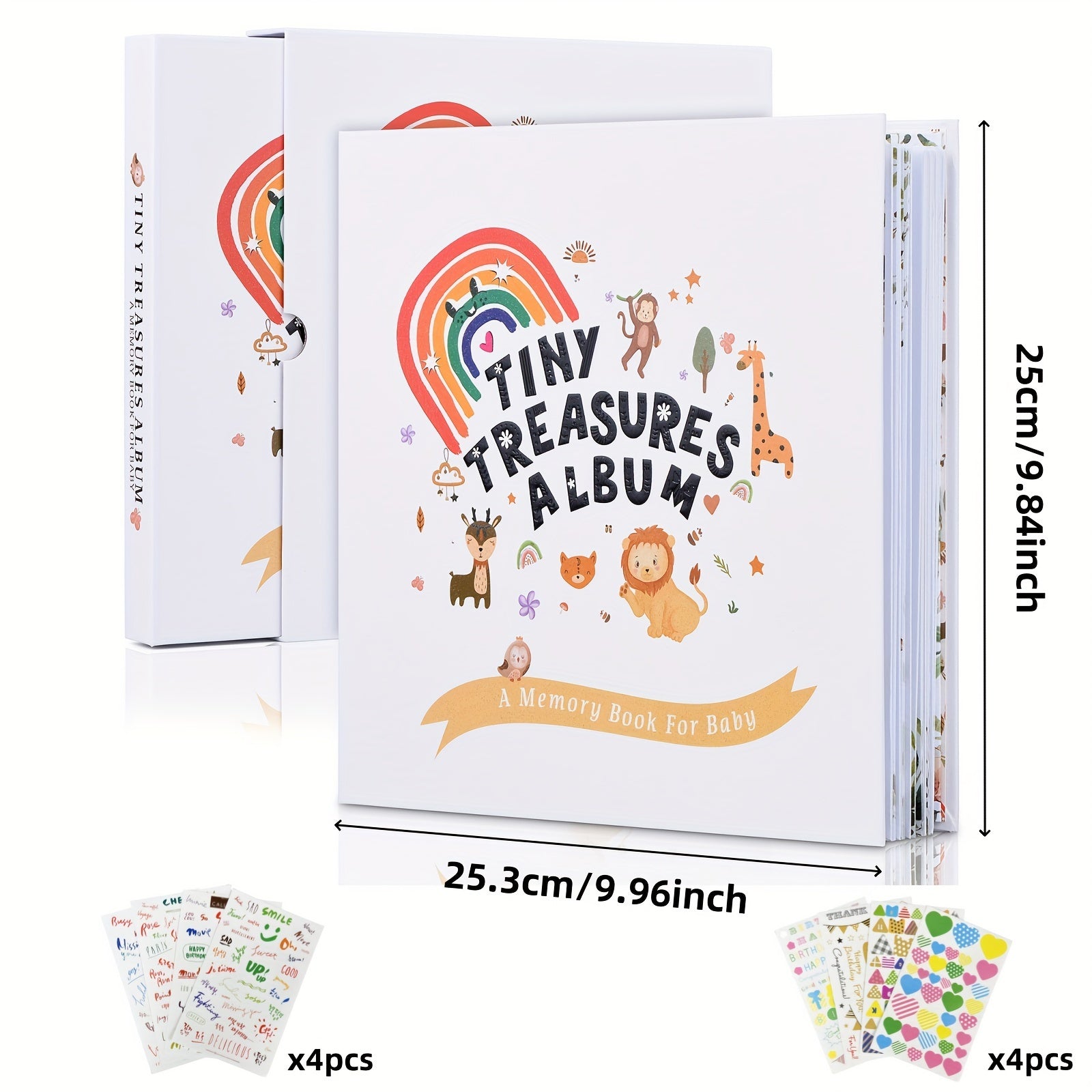 Большой ёмкости семейный DIY ручной ламинированный альбом для памятных и ростовых записей