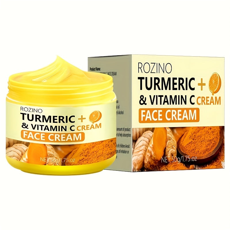 Women's Turmeric Vitamin C Face Cream Hydrating Brightening Non-Comedogenic