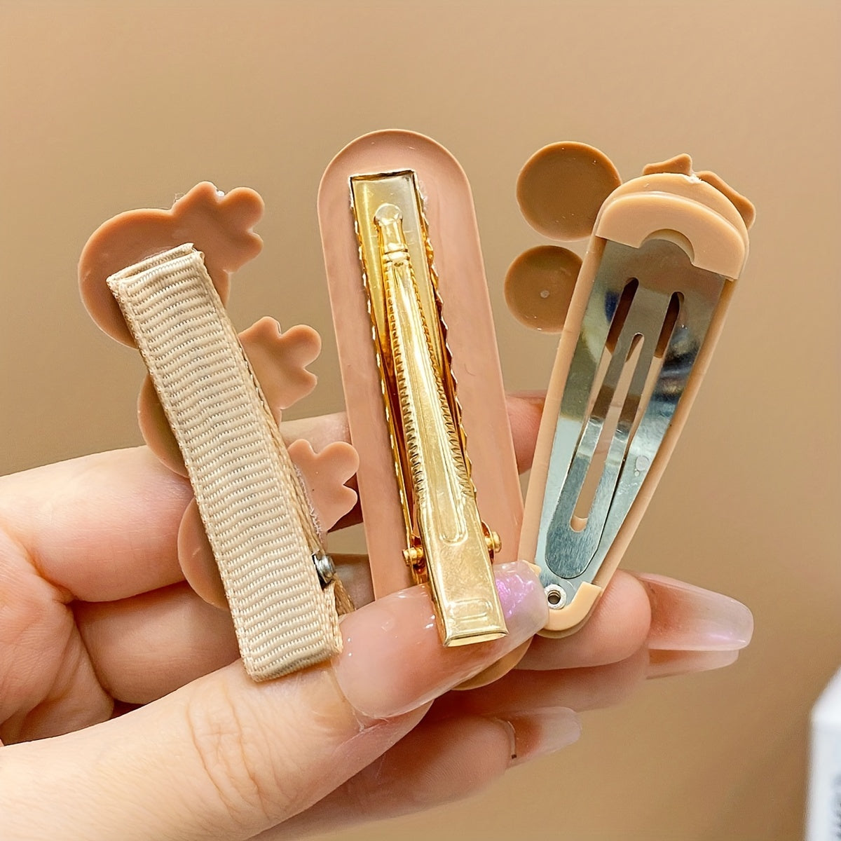 14 ta jigarrang kamon soch qisqichlari