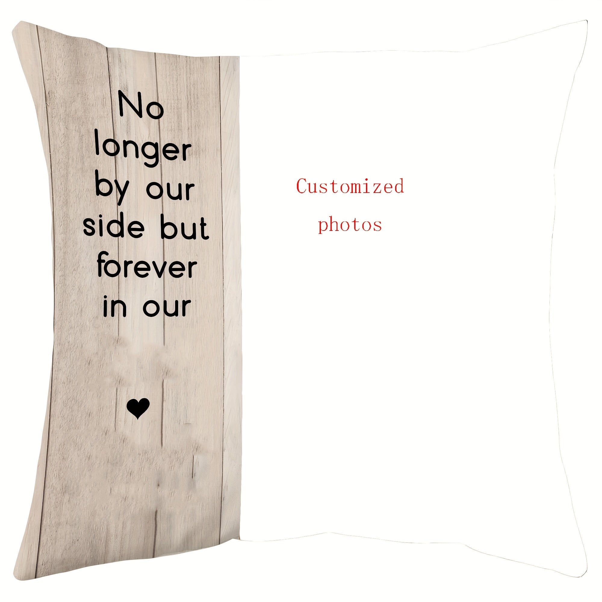 Decorative Pillow Cover Square Cushion Case 18x18 Inch Heart Design Home Decor