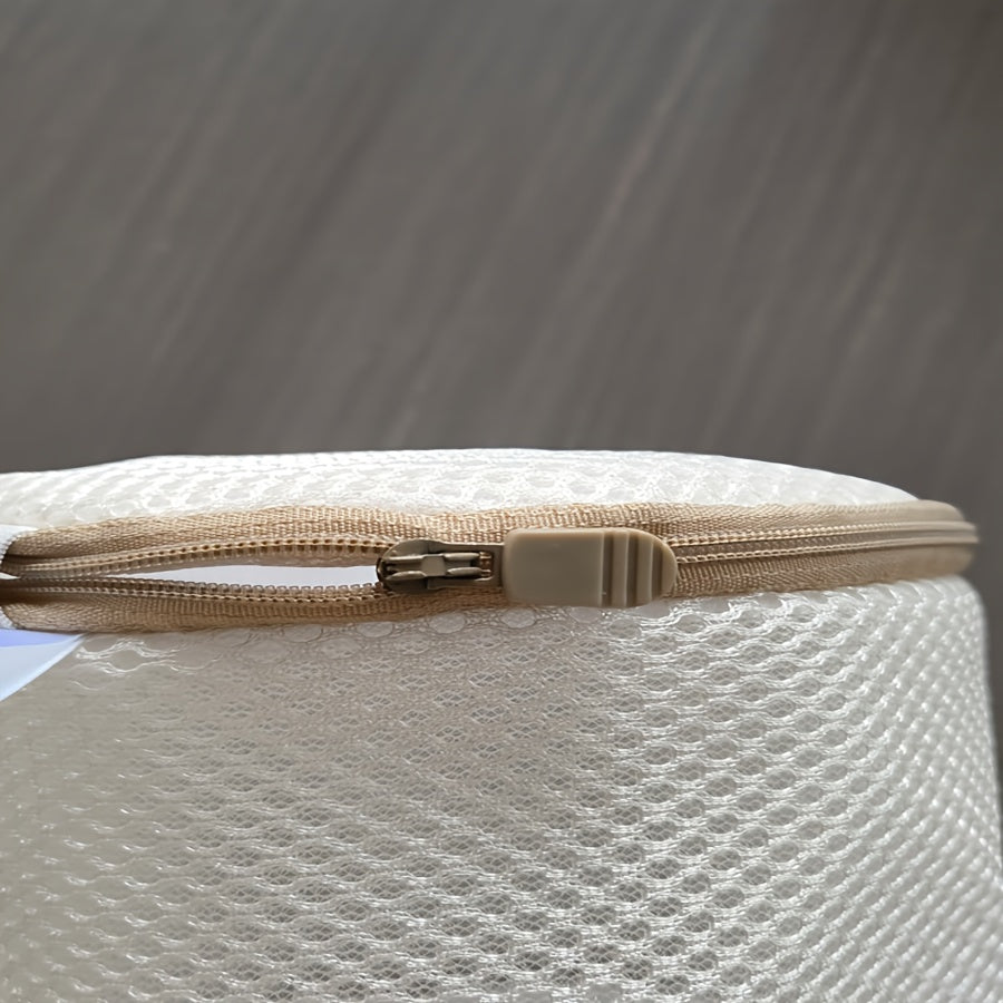 Mesh Laundry Bag for Delicates with Zipper and Embroidered Design for Bras and Underwear