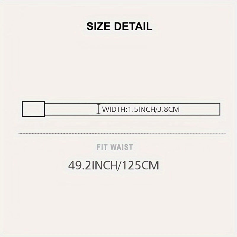 Men Women Canvas Braided Belt with Smooth Buckle for Outdoor and Casual Wear