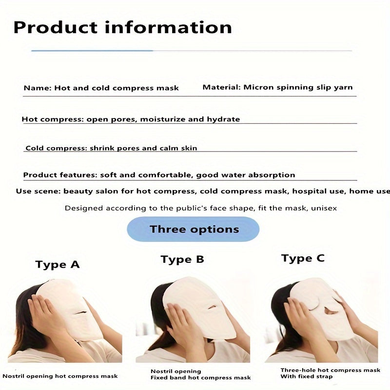 Многоразовое горячее компрессное полотенце для лица для глубокого очищения и сужения пор. Размеры 24x24,5 см, изготовлено из кораллового флиса с полиэстеровым волокном. Идеально подходит для домашнего спа или профессионального использования.