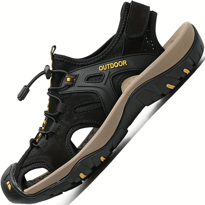 Мужские дышащие походные туфли на противоскользящей резиновой подошве для повседневных прогулок и активного отдыха