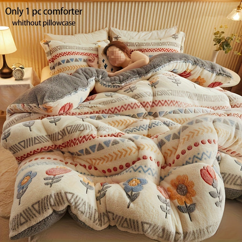 Bohemiya gulli velur quvvatlovchi to'plam, barcha mavsumlar uchun qilingan mikroto'lqinli yostiq to'shagi