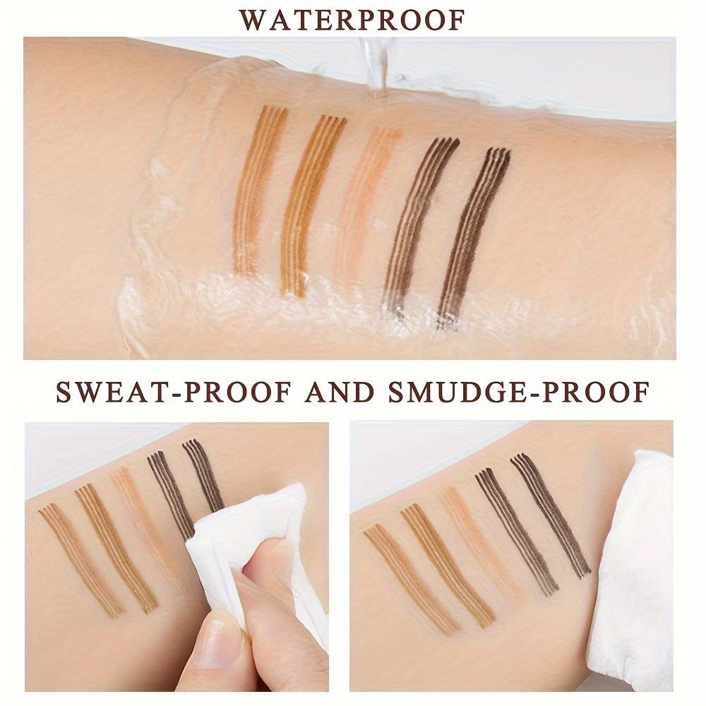 Waterproof Microblading Eyebrow Pencil with Micro-Fork Tip for Natural Makeup
