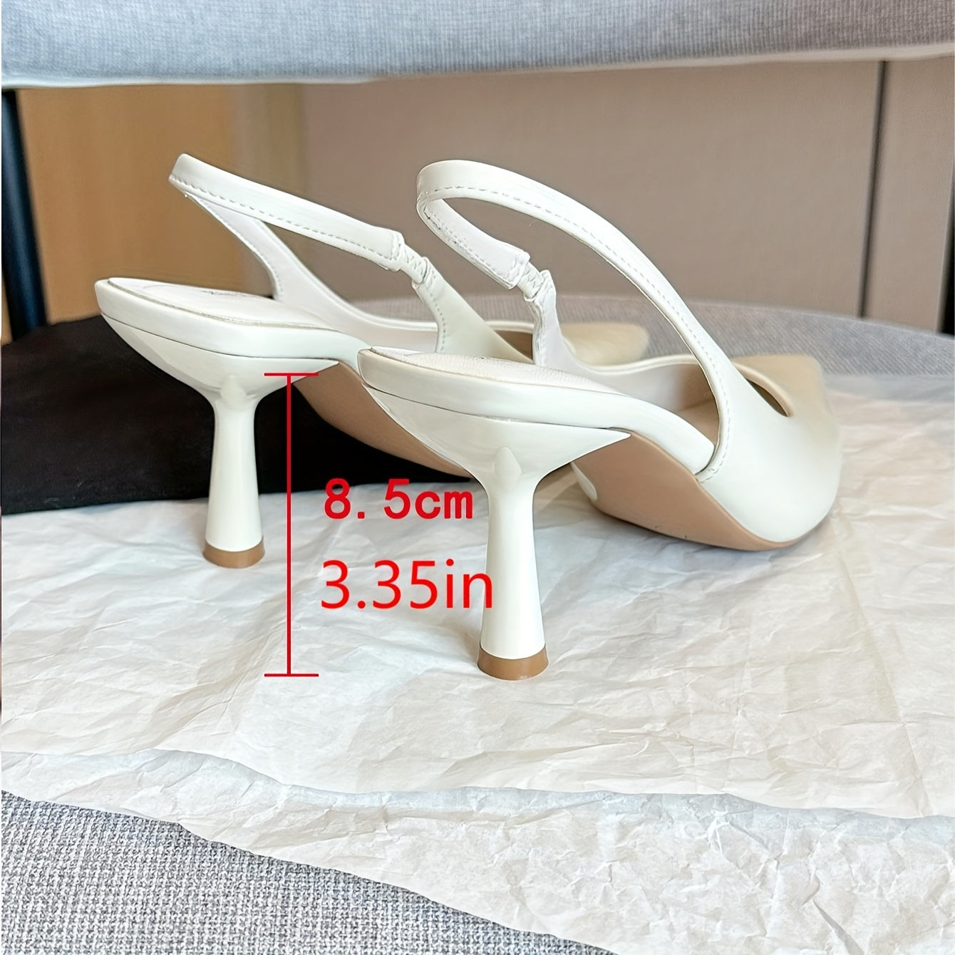 Women's Pointed Toe Stiletto Heels in Red Glossy PU for Formal and Party Wear