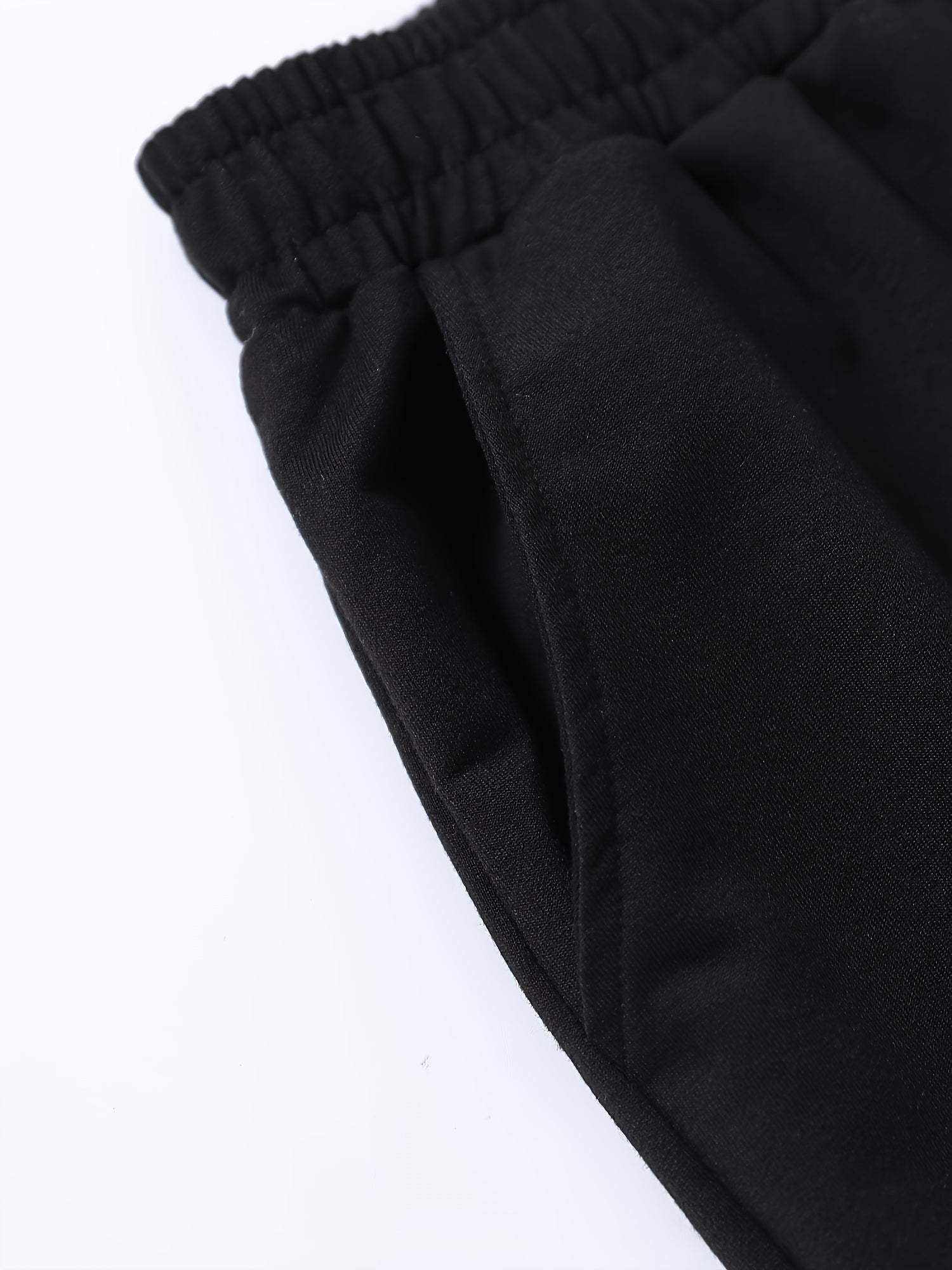 Men's Summer T-Shirt and Trousers Set Casual Letter Print Loose Fit Polyester