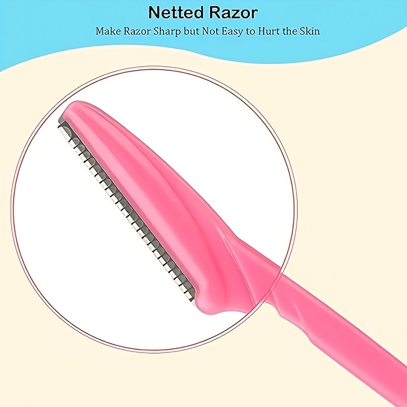 Unisex aniqlikdagi qoshlar uchun raso va sochlarni olib tashlash uchun kesish asbobi 20 dona Bej
