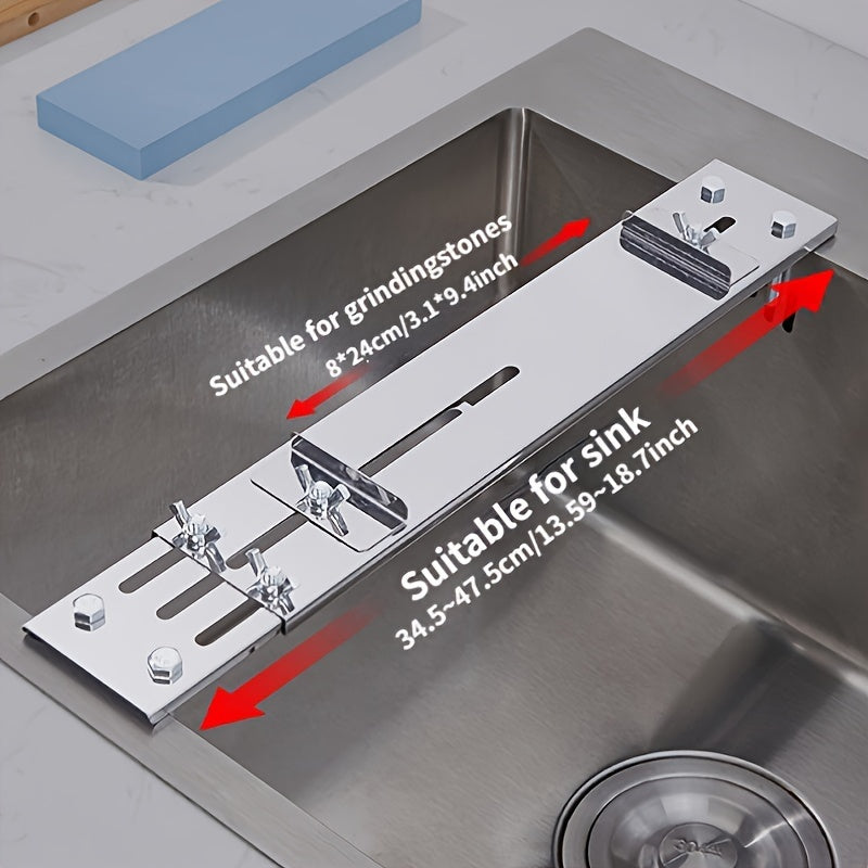 1 dona Uyda maydalash to'siqlari, oshpaz pichog'i uchun asbob maydalash toshi stendi, uyda lavabo maydalash toshi o'rnash uchun sozlanadigan sirpanmas asbob, asbob maydalash toshi tutqichi va turli oshxona aksessuarlar.
