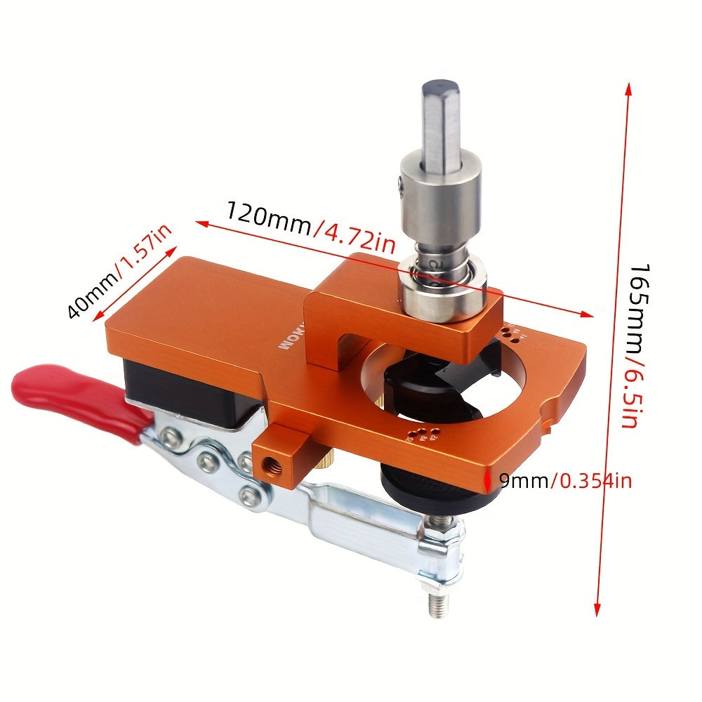 Adjustable Aluminum Cabinet Door Boring Jig for 35mm Hinge Hole Drilling Woodworking Tool