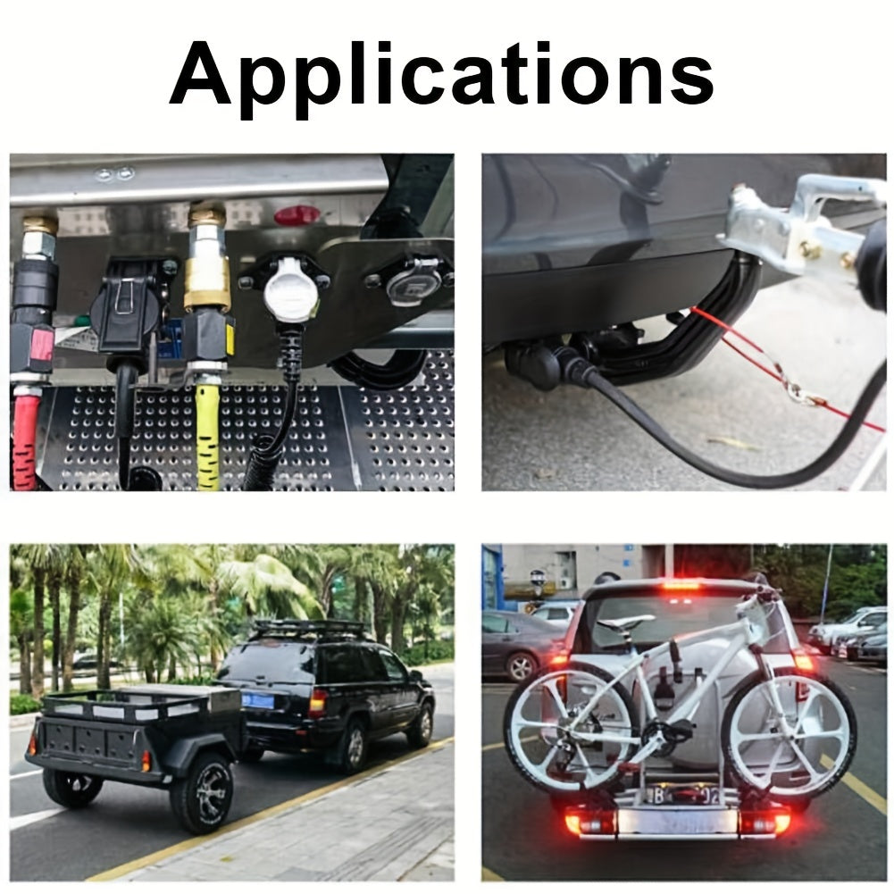 Universal 13 Pin dan 7 Pin g'ildirakli to'xtatuvchi adapteri uchun avtomobil RV karavani yuk mashinasi