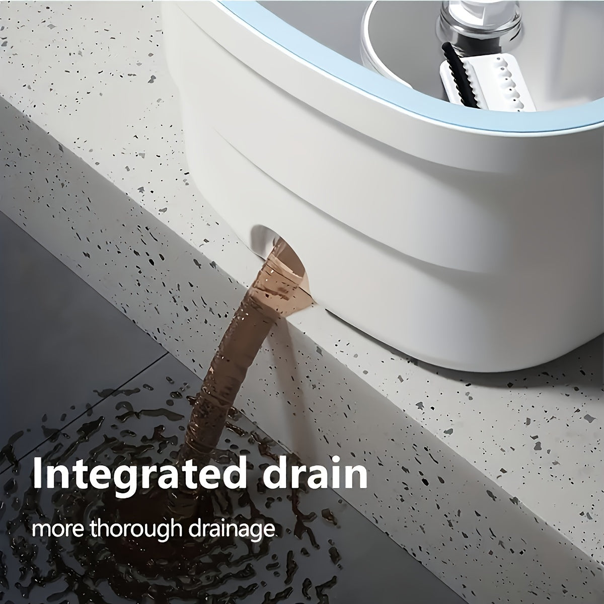 Zinapol va chelak to'plami bilan oson tozalashga erishing, bu toza ajratish chelaki va qo'l bilan yuvish tizimi yo'q. Ushbu samarali tsentrifugal suv tashlash to'plami uyda, jumladan, yashash xonasi, yotoqxona, hammomda foydalanish uchun mukammaldir.