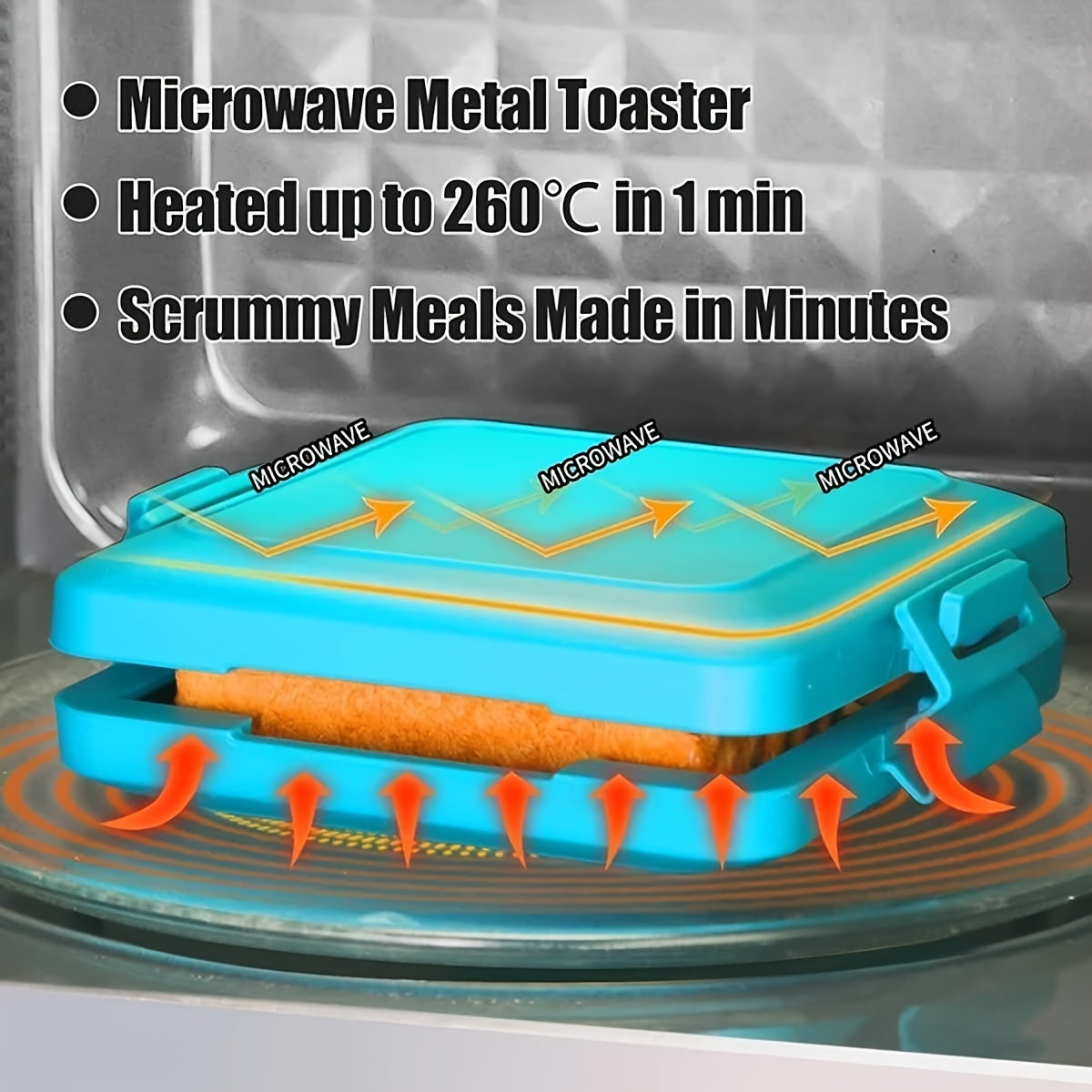 Silicone Sandwich Maker Removable Non-Stick Dishwasher Safe Microwaveable