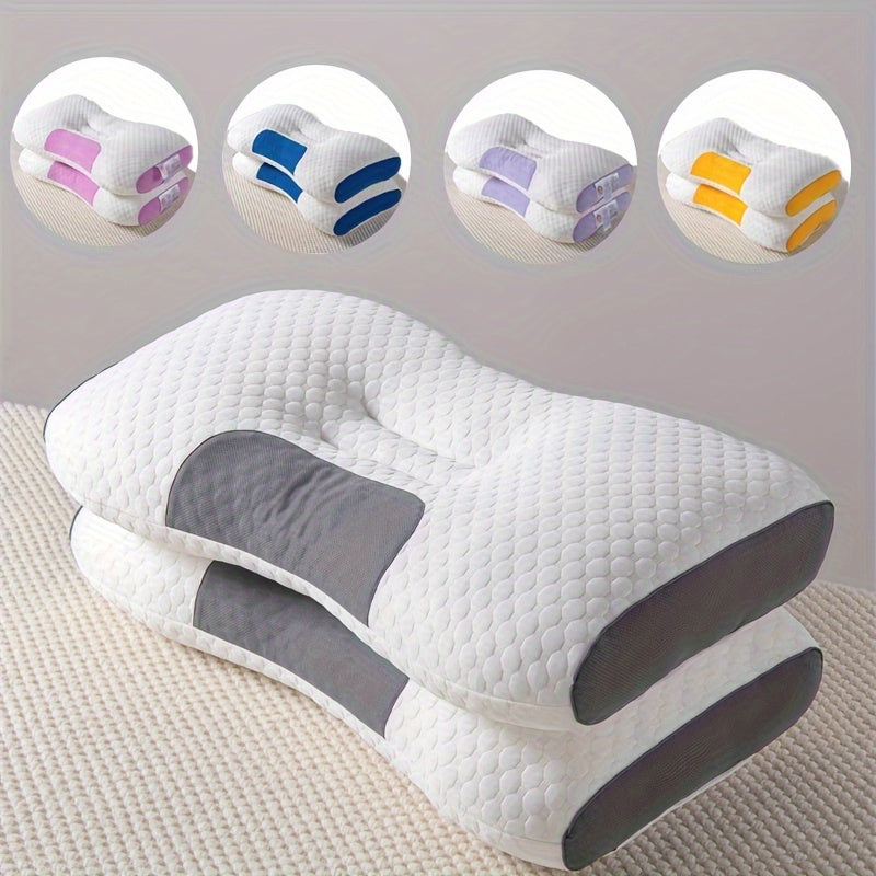 Set of 2 Maternity Pillows with Knitted Cover for Sleeping Neck Support Breathable Polyester Filling